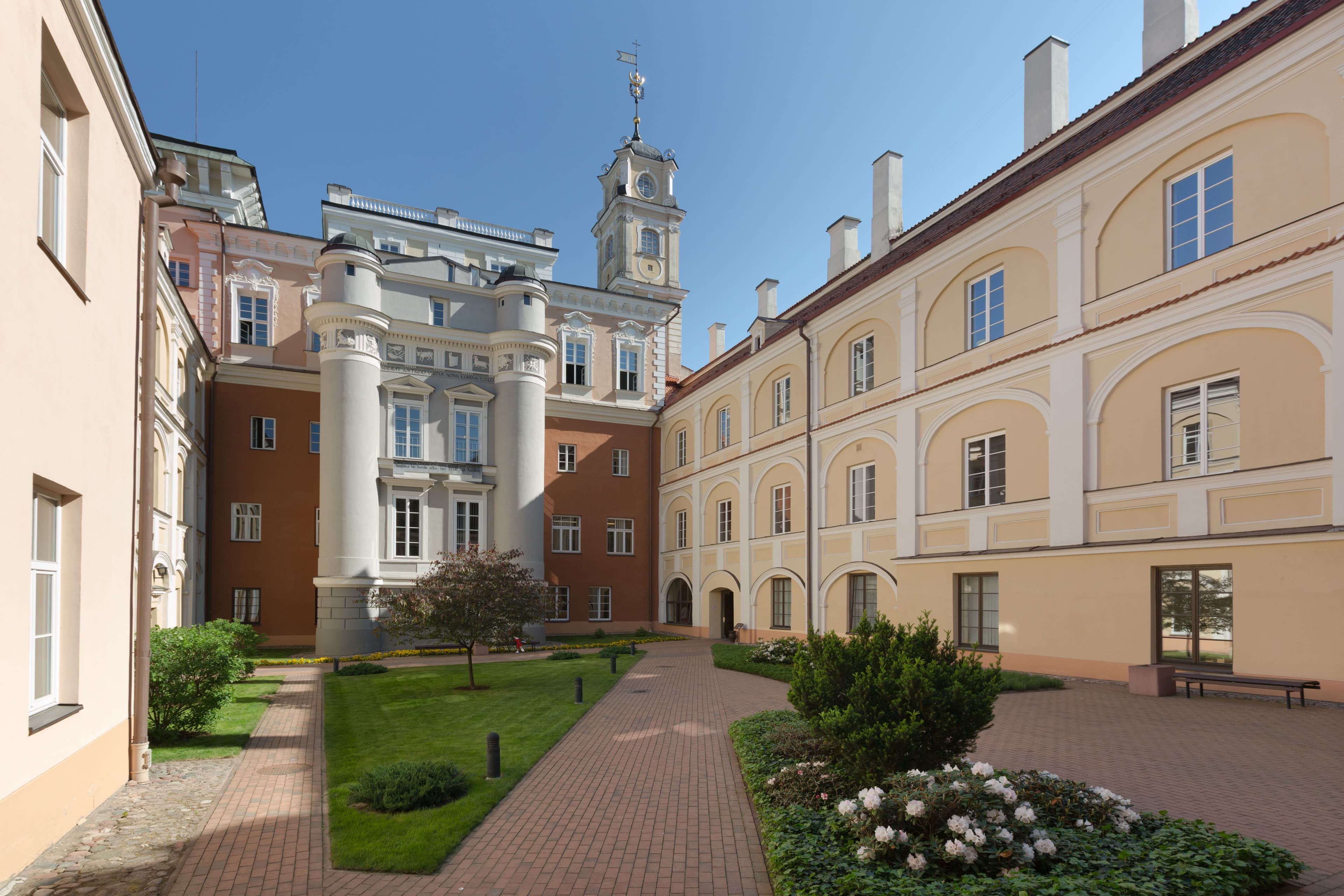 Vilnius university observatory courtyard