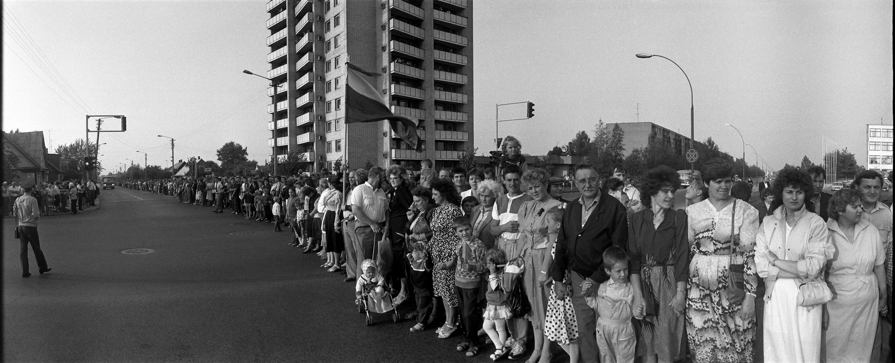Baltijos kelias 1989 rugpjucio 23 Panevėzys Stanislovo Bagdonavičiaus foto