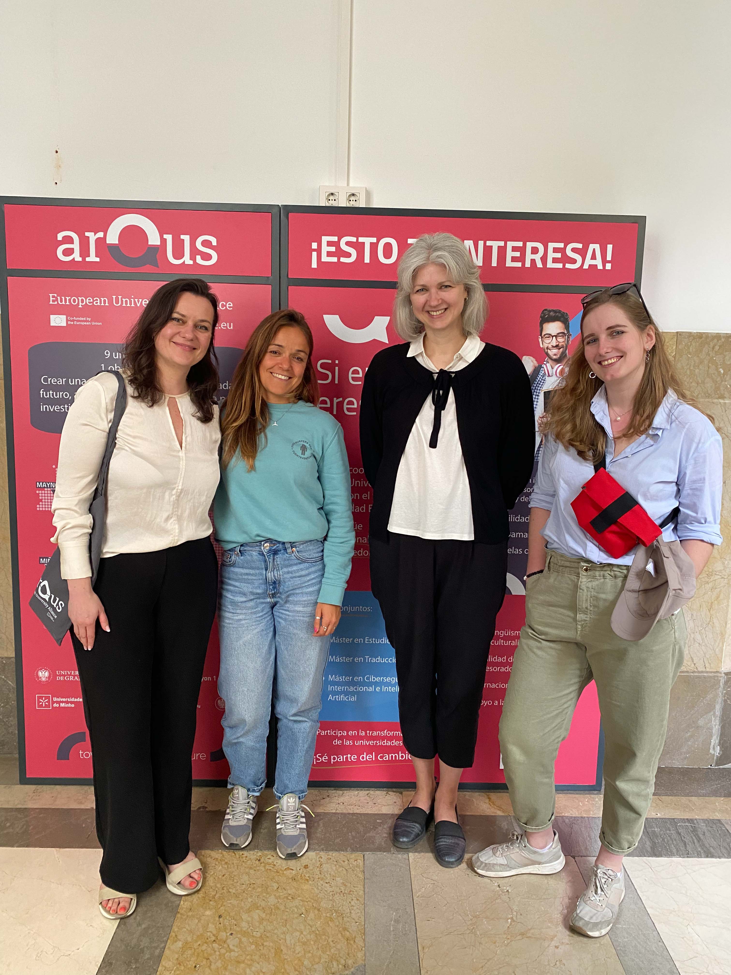 Granada VU Culture Centre team and Inma Yuste