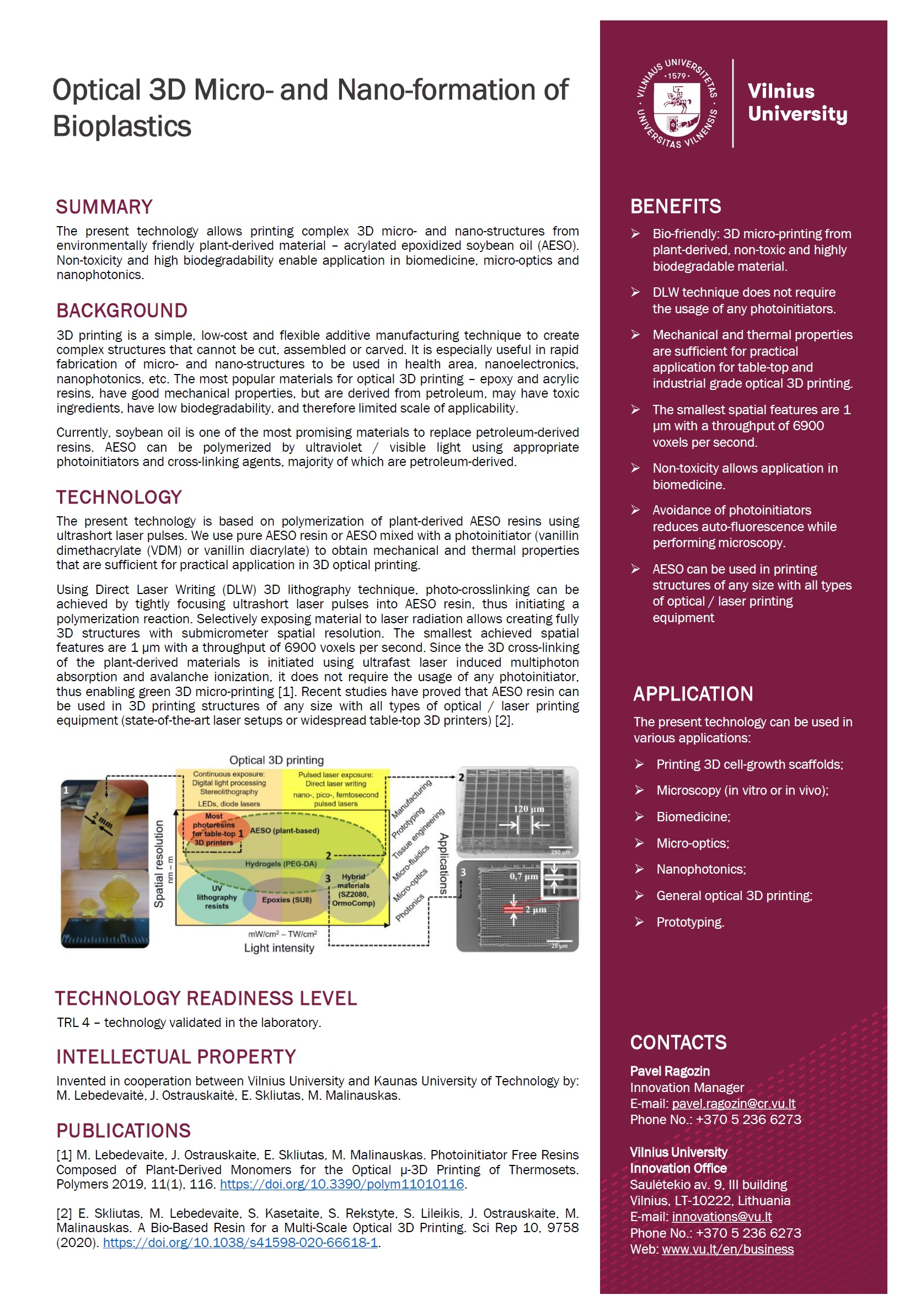 Optical 3D Micro and Nano formation of Bioplastics JPEG