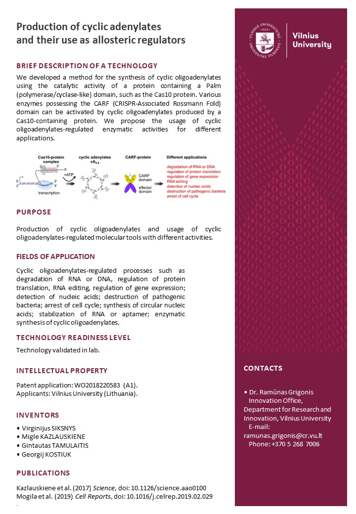 Production of cyclic adenylates