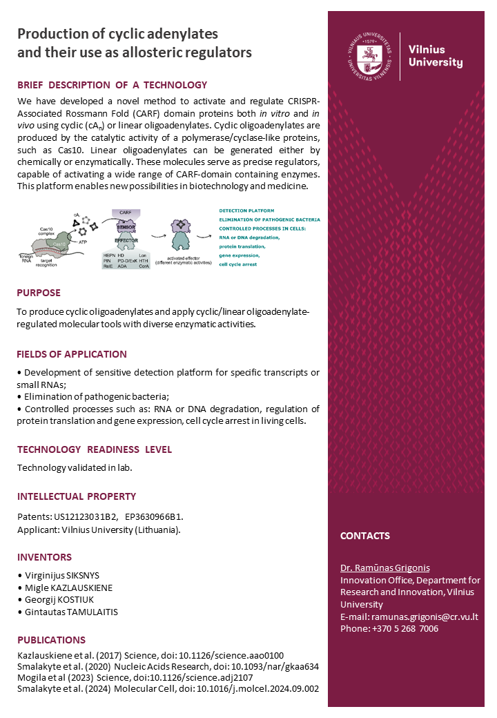 Production of cyclic adenylates 20250915 1