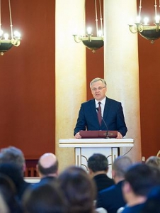 Atminties diplomų teikimas Nachmanui Šapirai, Vladui Lazersonui, Chlaunei Meištovskiui ir Noachui Pryluckiui 2017 m. balandžio 3 d.