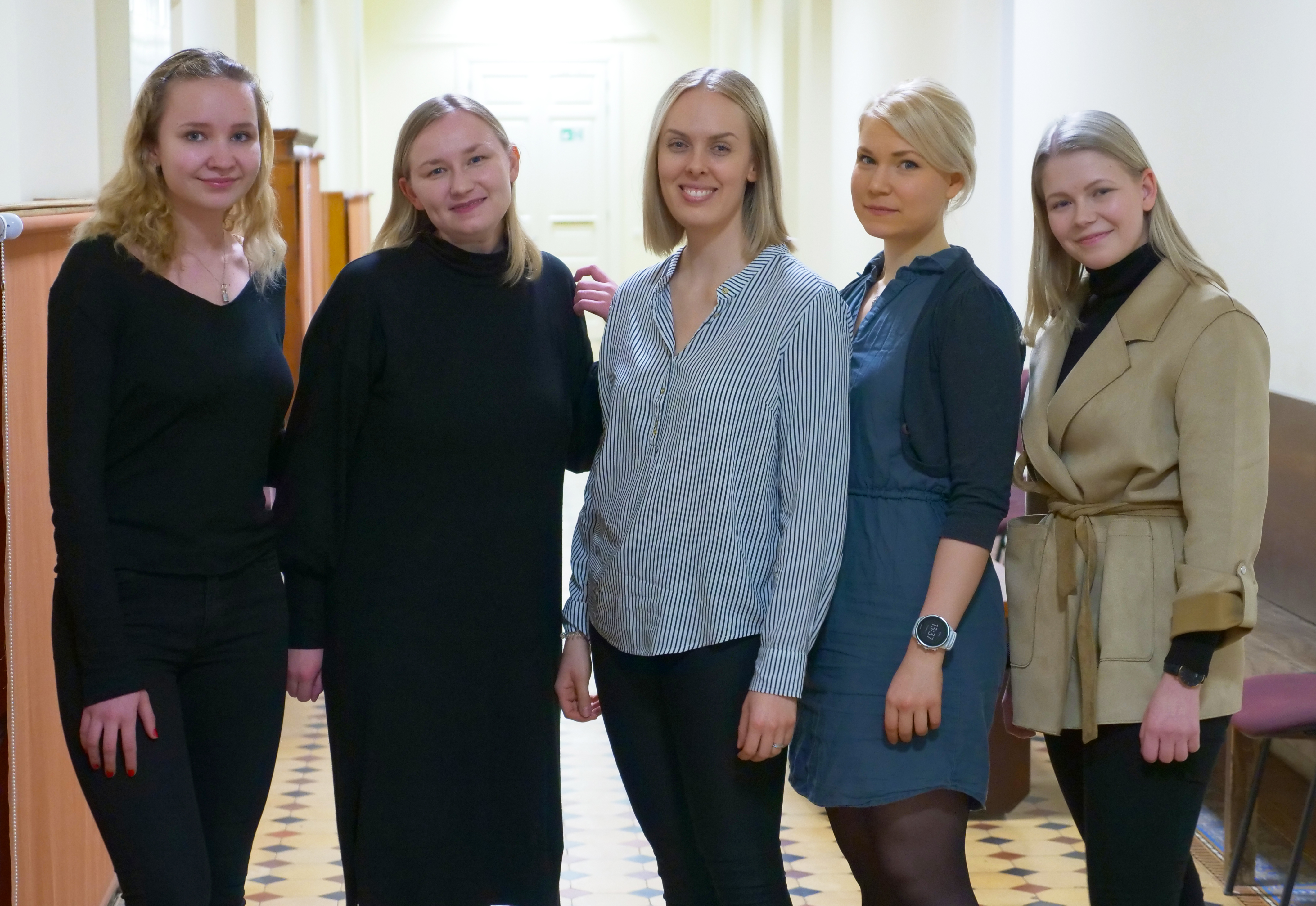 from the left Nina LuomakoskiSilja Valkama Ida Koivisto Jenni Tynkkynen and Reetta Pakkanen